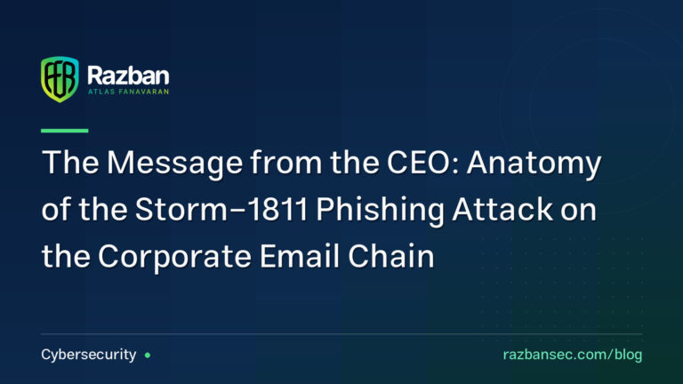 The Message from the CEO: Anatomy of the Storm-1811 Phishing Attack on the Corporate Email Chain